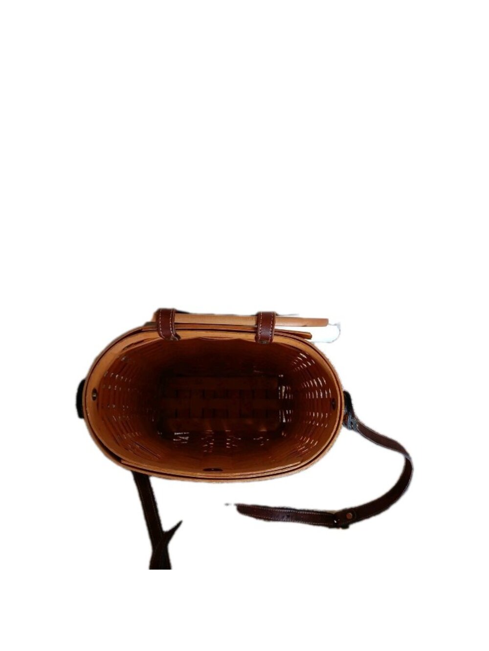Longaberger 2000 Country Estate Large Saddlebrook Basket Purse Vintage - Picture 7 of 15